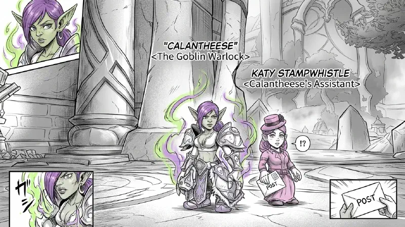 Calantheese and Katy Stampwhistle